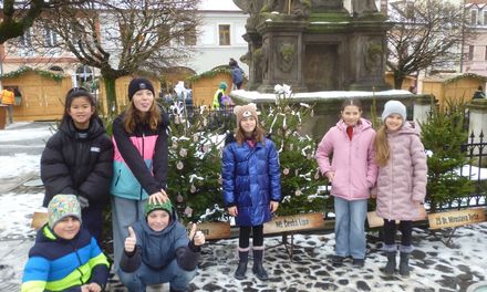 Zdobení vánočního stromku