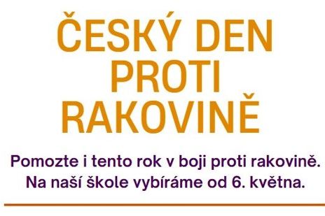 26. ročník Českého dne proti rakovině i na naší škole