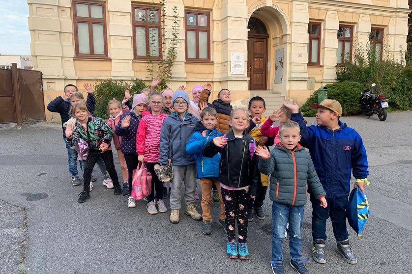 Prvňáčci v městské knihovně